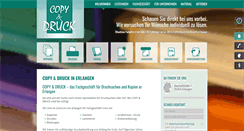Desktop Screenshot of copydruck-erlangen.de